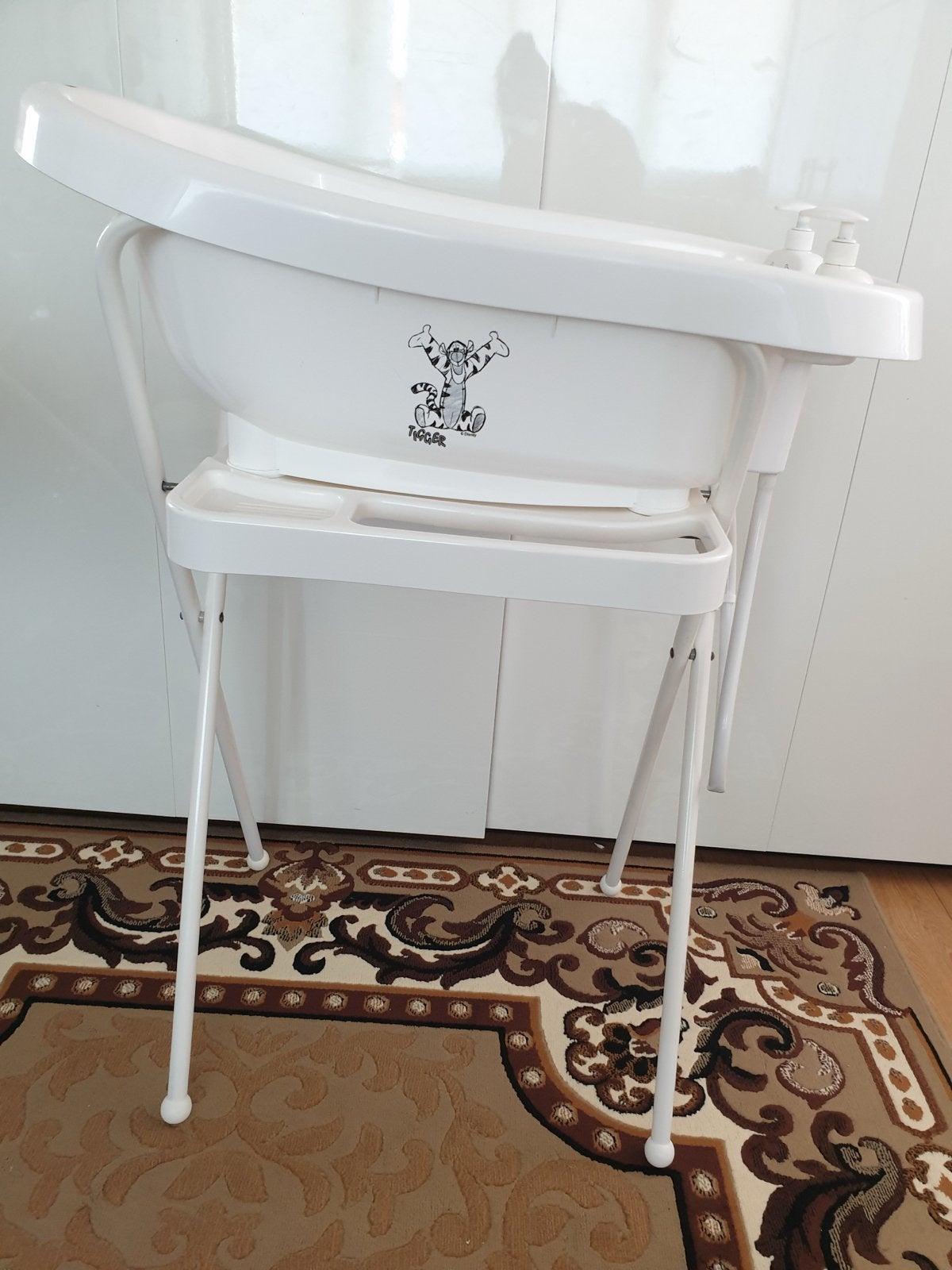 Bébé-jou Babybad met standaard en Tigger opdruk, Ophalen, Gebruikt, Badje, Bébé-jou