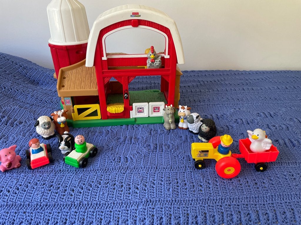 Vintage boerderij fisher price, Ophalen, Gebruikt, Speelset