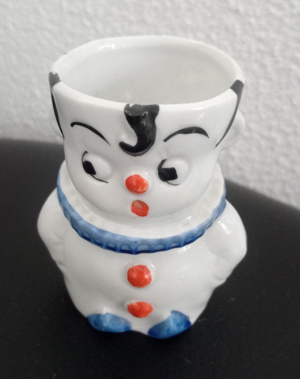 Vintage Goebel clown porseleinen eierdopje jaren 50 - 60, Verzamelen, Ophalen of Verzenden, Huis en Inrichting