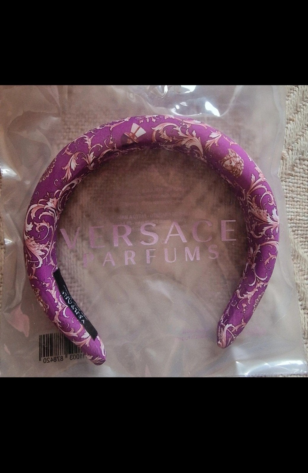 Versace Barocco Haarband Paars, Ophalen of Verzenden, Nieuw