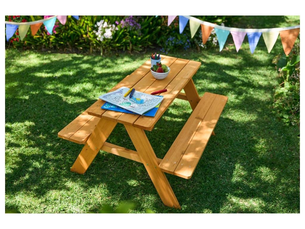 Kinderpicnictafel Livarno, Ophalen, Zo goed als nieuw, Hout