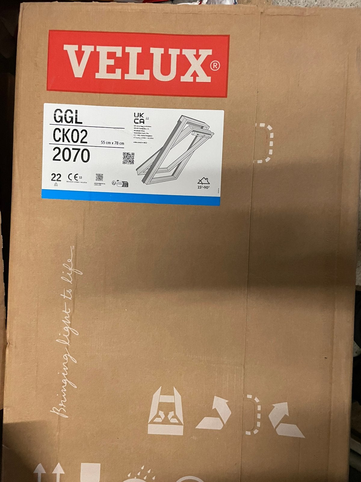Velux dakraam inclusief gootstuk GGL CK 02, Ophalen, Minder dan 80 cm, Minder dan 80 cm, Nieuw