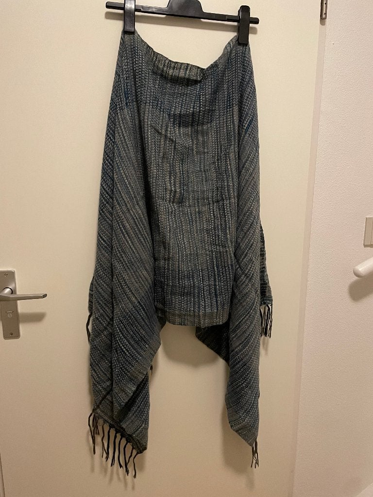 Romano winter sjaal blauw lichtblauw, Kleding | Dames, Mutsen, Sjaals en Handschoenen, Romano, Maat 46/48 (XL) of groter, Ophalen of Verzenden
