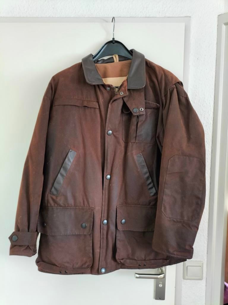 heren jas / waxjas van Barbour Bushman jacket maat M, Kleding | Heren, Jassen | Winter, Zo goed als nieuw, Maat 48/50 (M), Bruin