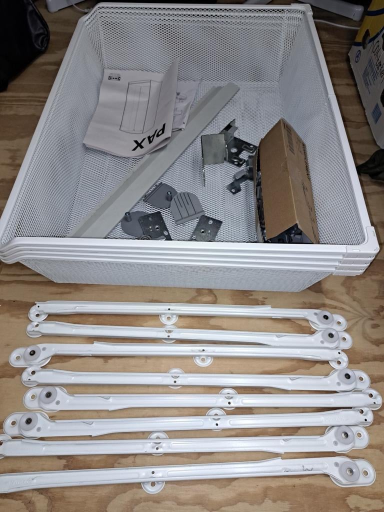 Ikea Pax Havik Schuifdeuren + Fijndraadmanden, Ophalen, Gebruikt, 100 tot 150 cm, 200 cm of meer