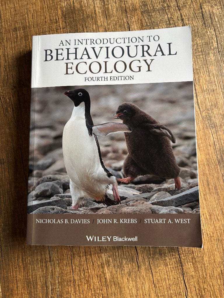 An Introduction to Behavioural Ecology (ISBN9781405114165), Boeken, Studieboeken en Cursussen, Ophalen of Verzenden, Wiley Blackwell