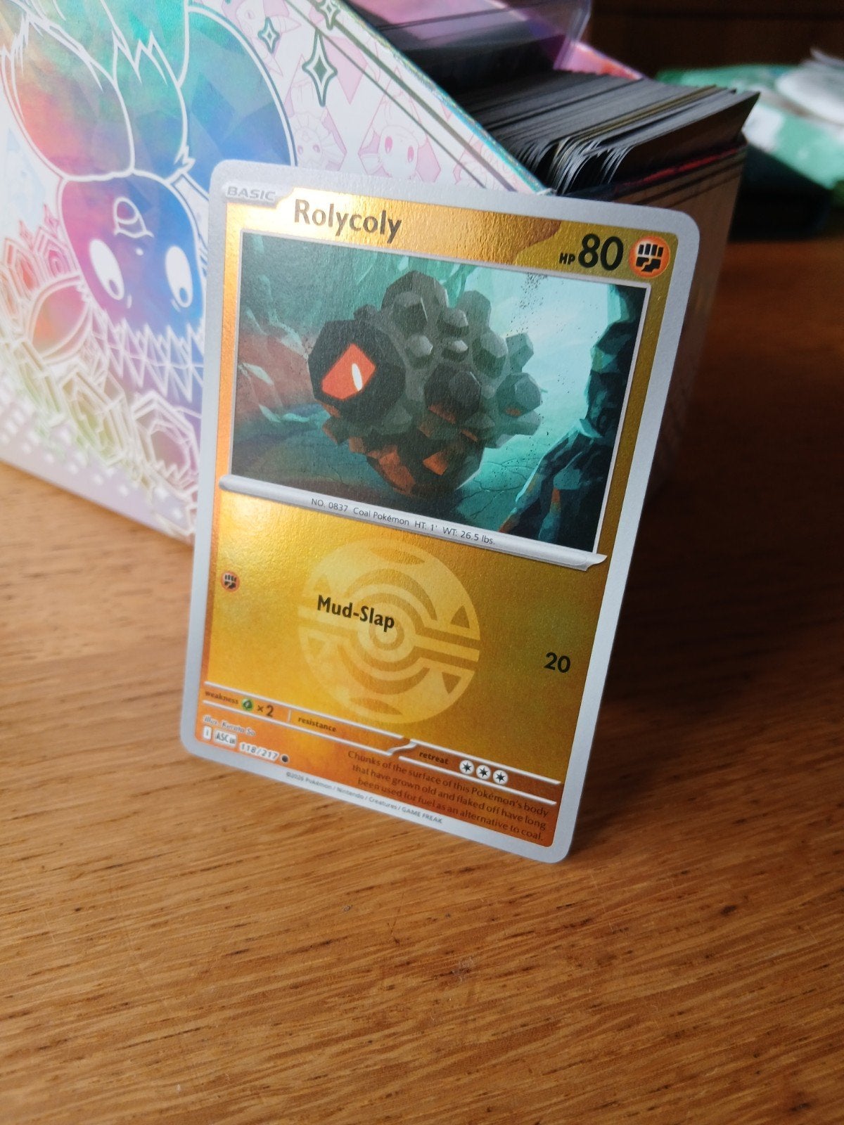 Pokémon Kaart: Rolycoly (Foil), Ophalen of Verzenden