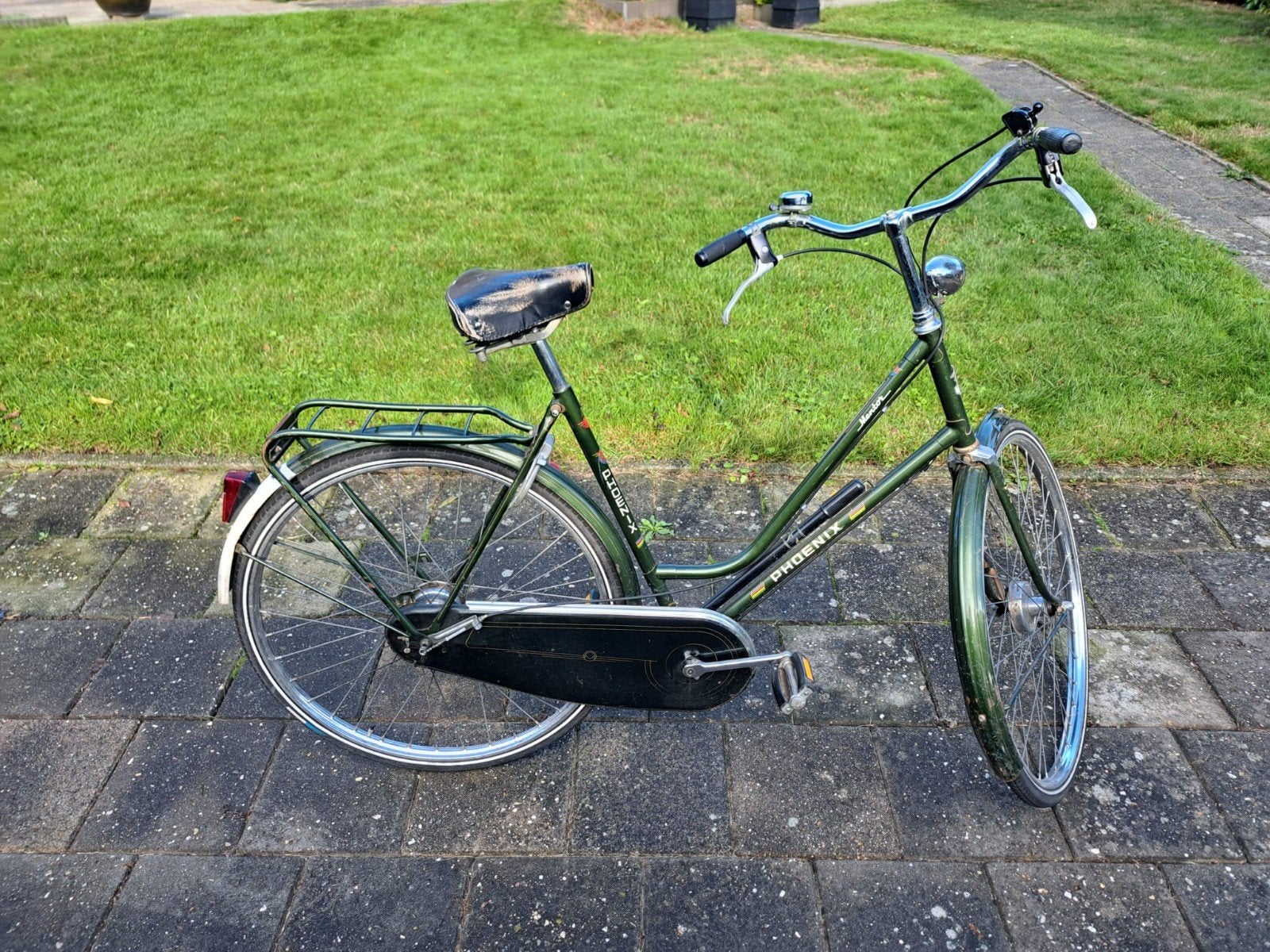 Phoenix damesfiets - Groen, gebruikt, Fietsen en Brommers, Velgrem, Versnellingen, Ophalen, Overige merken