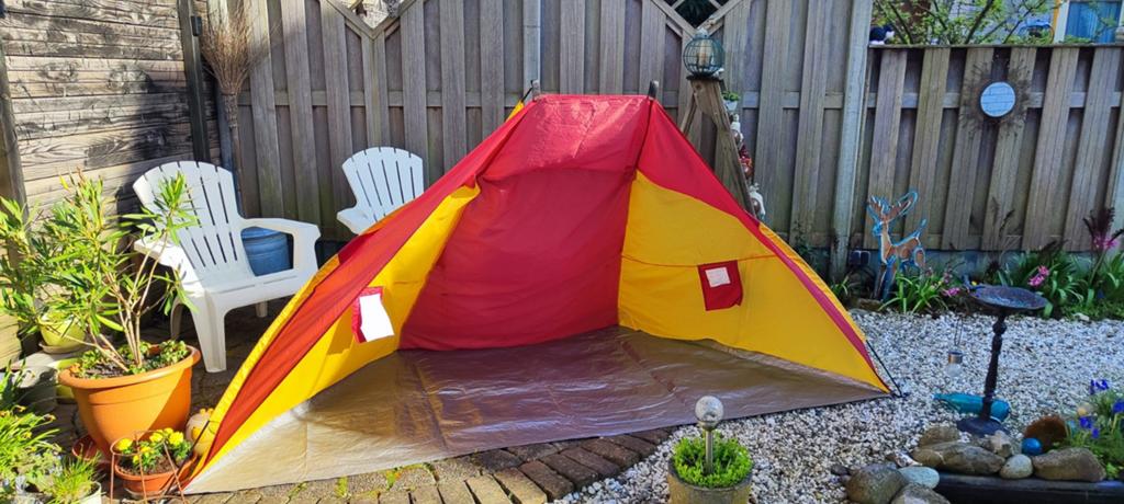 WINDSCHERM  half open KOEPEL TENTJE 😎, Caravans en Kamperen, Ophalen of Verzenden, Zo goed als nieuw