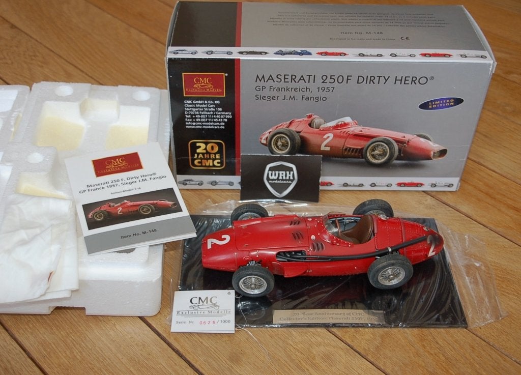 1:18 MASERATI 250F DIRTY HERO #2 20 JAHRE M-148 CMC WRH, Hobby en Vrije tijd, Verzenden, Zo goed als nieuw, Auto, Overige merken