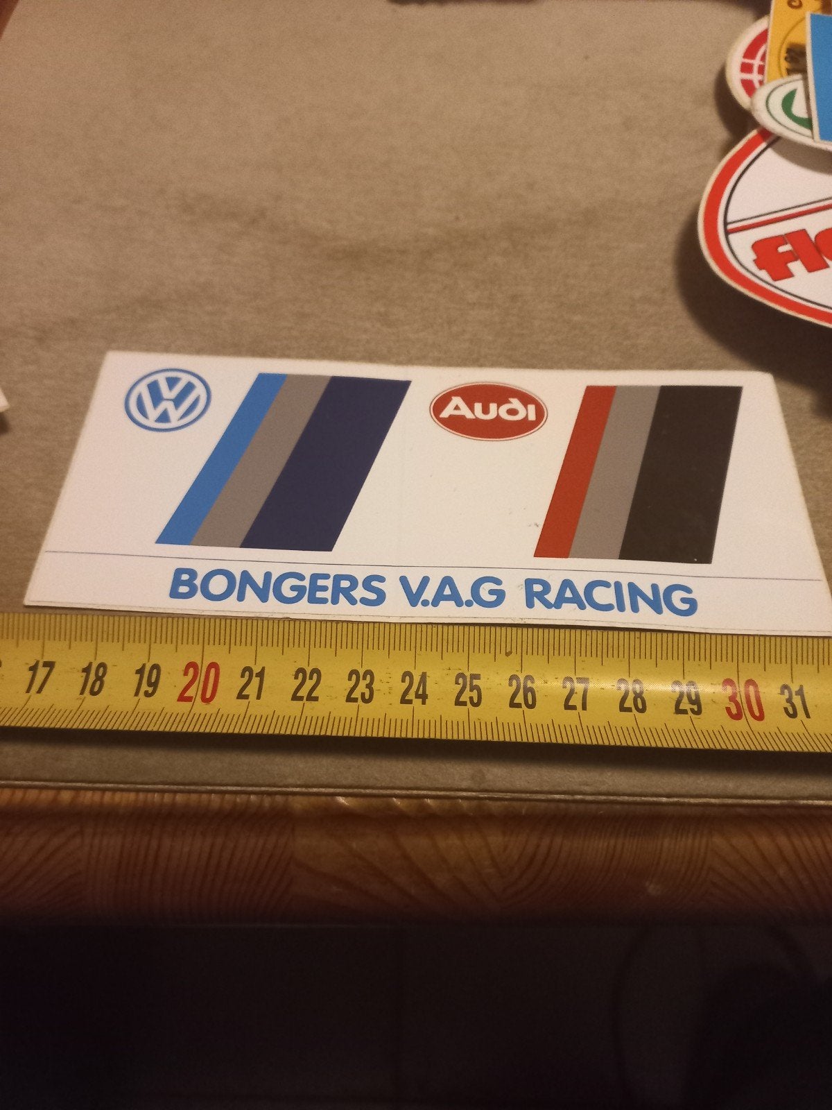 Bongers V.A.G Racing Sticker VW Audi, Verzamelen, Ophalen of Verzenden