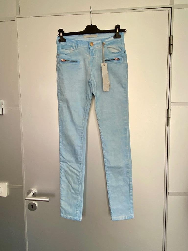 G368 Nieuw: Jade Twelve: mt 27=XS coated jeans spijkerbroek, Jade Twelve, Blauw, Nieuw, Ophalen of Verzenden