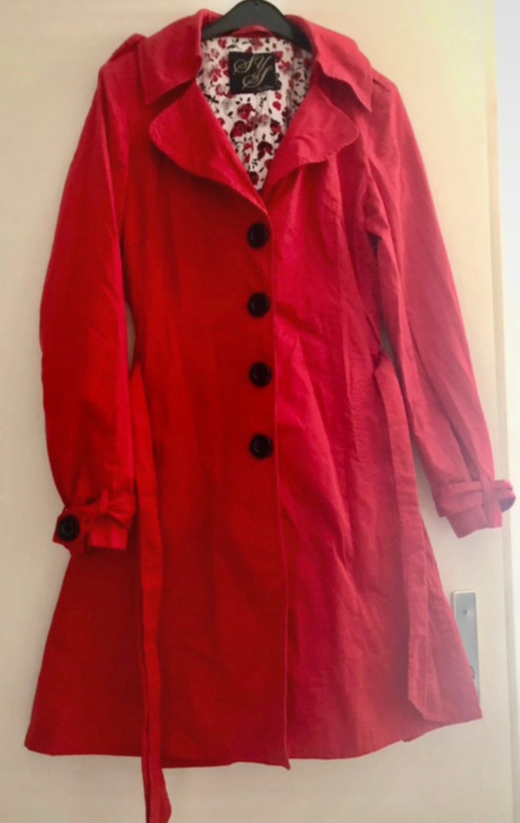 Jas dames, Kleding | Dames, Ophalen of Verzenden, Zo goed als nieuw, Maat 38/40 (M), Rood