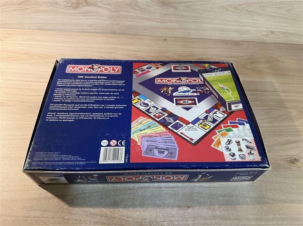 monopoly wk voetbal editie france 98 - s6948, Verzenden, Zo goed als nieuw