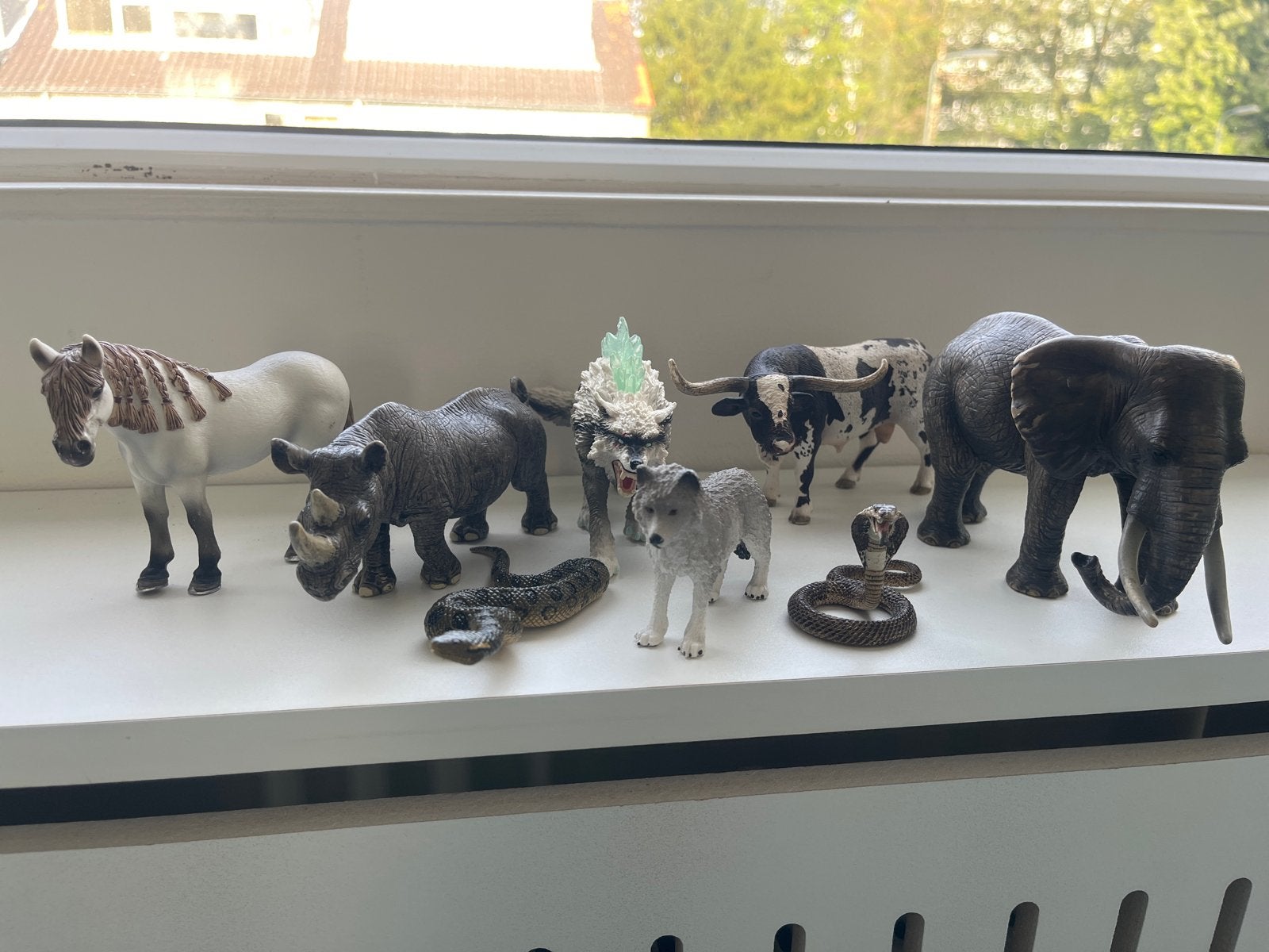 8 originele Schleich verzamelbeeldjes - diverse dieren, Ophalen of Verzenden, Gebruikt