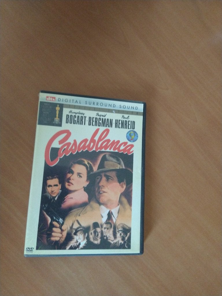 DVD Casablanca (Humphrey Bogart, Ingrid Bergman), Alle leeftijden, Ophalen of Verzenden, Zo goed als nieuw, Detective en Krimi