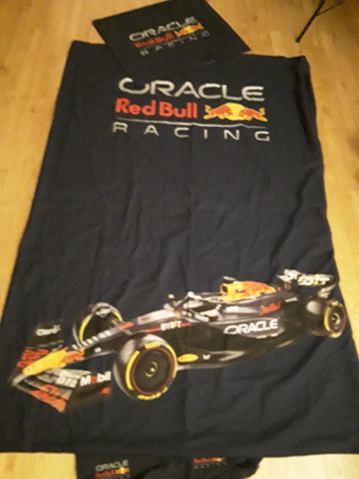 Donkerblauw dekbedovertrek Oracle Red Bull Racing, Dubbelzijdig, Ophalen of Verzenden, Zo goed als nieuw, Jongetje of Meisje
