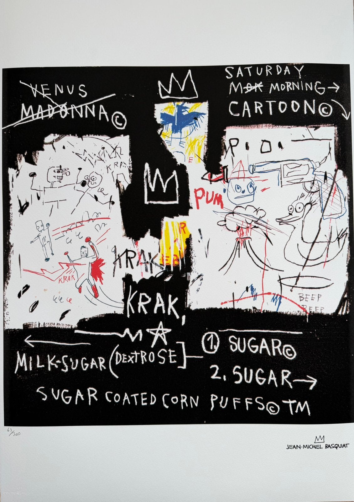 Jean Michel Basquiat, Verzenden