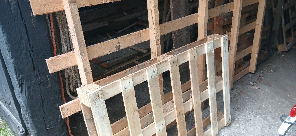 pallets diverse maten gratis, Doe-het-zelf en Verbouw, Hout en Planken, Ophalen, Zo goed als nieuw, 50 mm of meer, Pallet