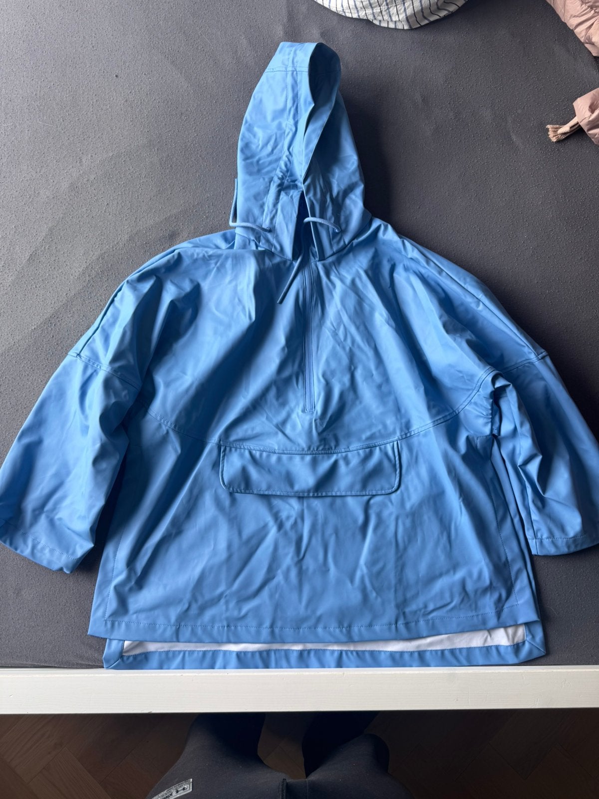 Zara waterproof jacket, Ophalen of Verzenden, Zo goed als nieuw, Maat 38/40 (M), Blauw