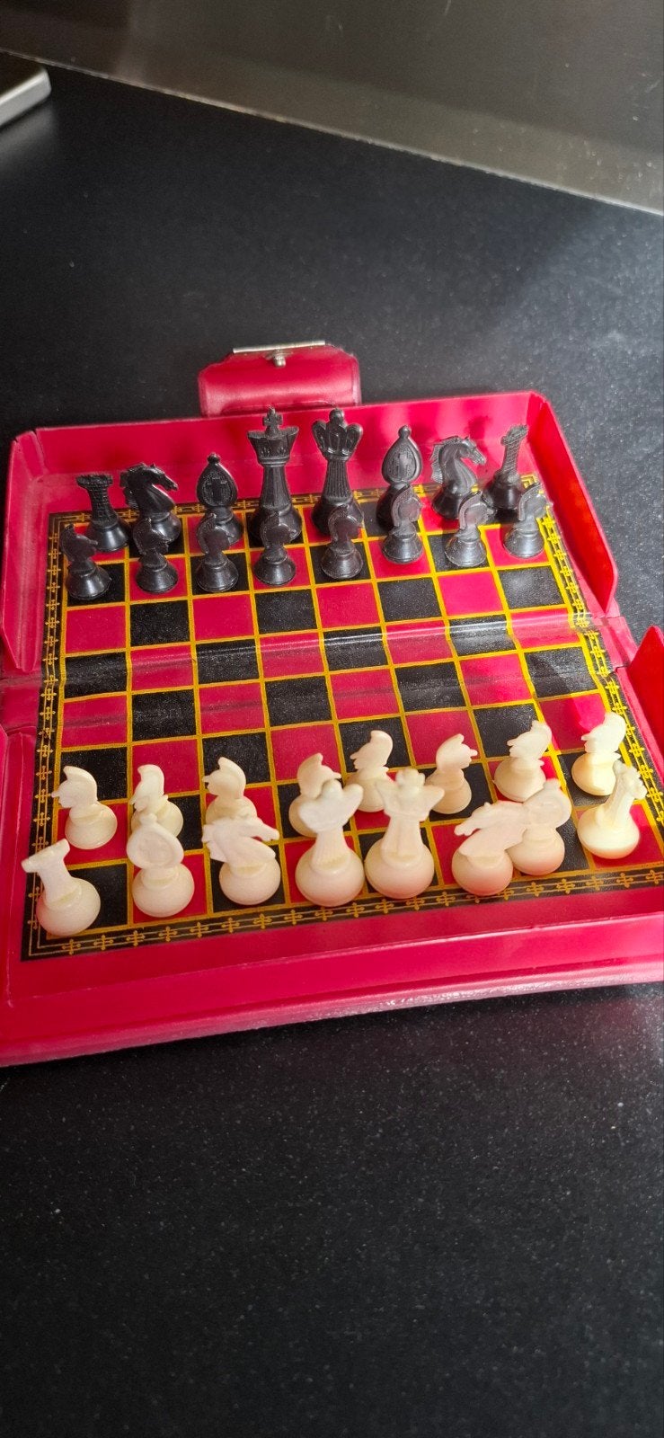 Magnetisch Reis Schaakspel - Compact en Compleet, Ophalen, Gebruikt, Een of twee spelers, Onbekend