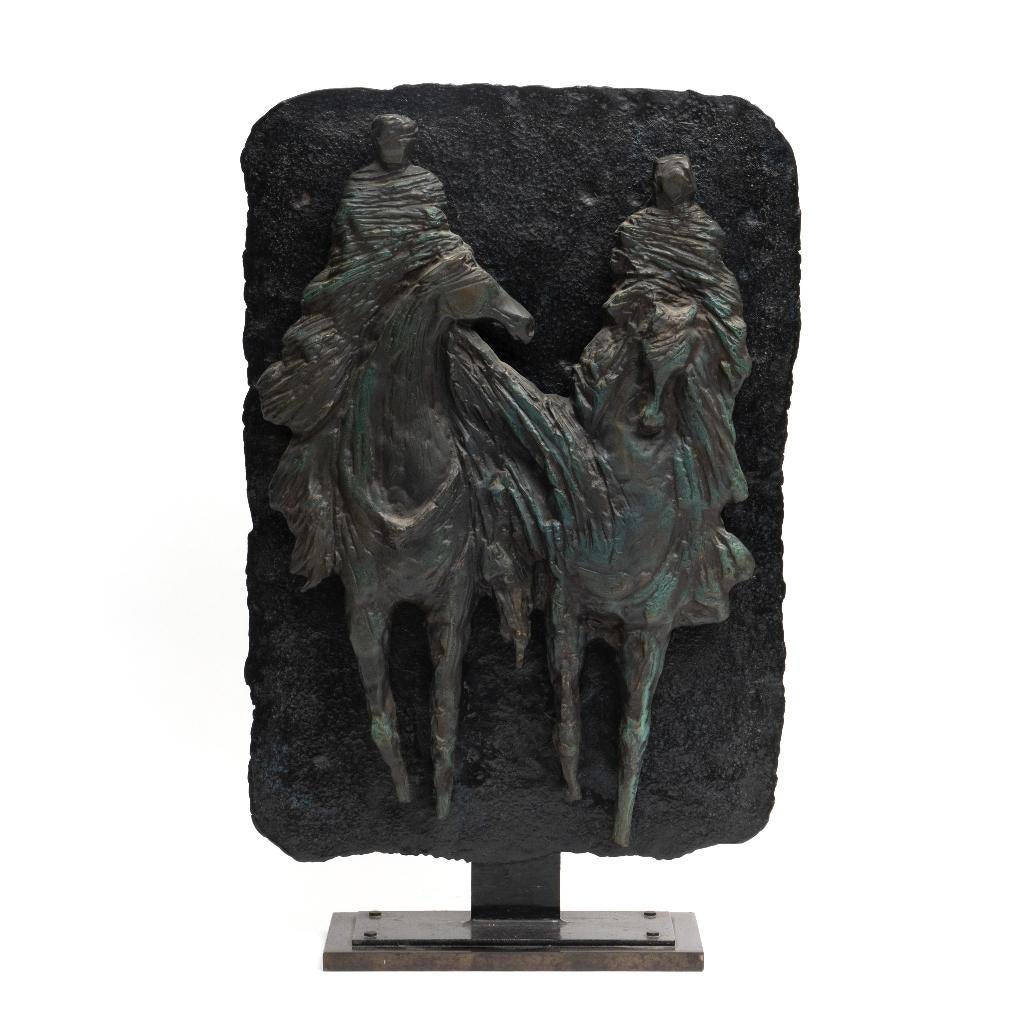 Bronzen Sculptuur beeld Claude Quiesse Brutalist 67cm 21kg, Ophalen of Verzenden, Brons, Beeld