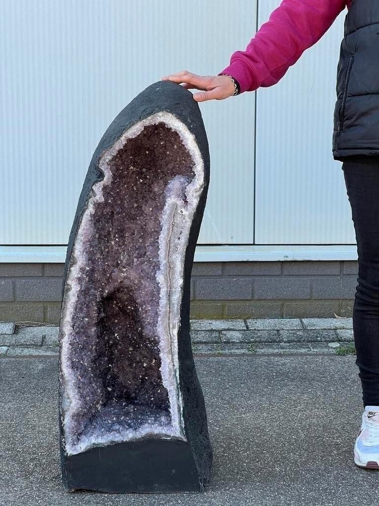 Amethist geode xxl 95 cm  111 kilo, Ophalen, Mineraal