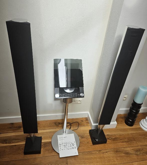 Bang&Olufsen Beolab 8000 speakers met Beosound, Refurbished, 120 watt of meer, Front, Rear of Stereo speakers, Ophalen