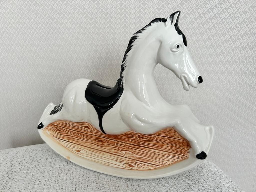 Porseleinen groot spaarpot paard, Ophalen