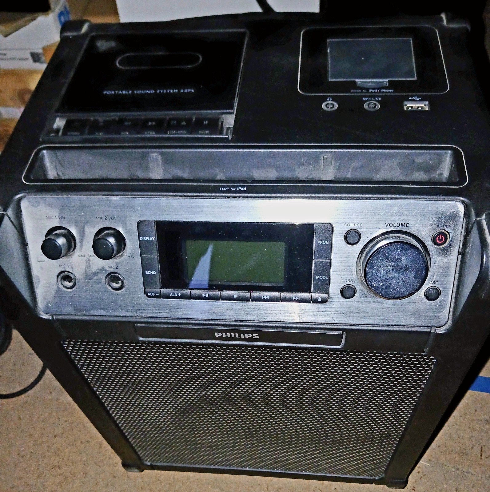 Philips AZP6 Draagbaar Geluidssysteem stereo iPod/iPhone Doc, Philips, Ophalen of Verzenden, Draagbare speaker, Minder dan 60 watt