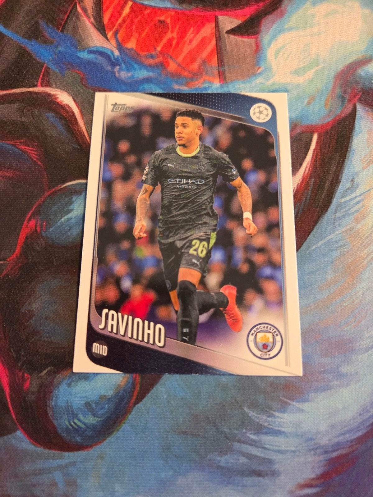 Savinho Topps Champions League Kaart Manchester City, Ophalen of Verzenden