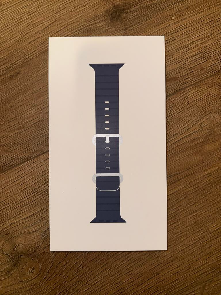 Apple Watch Ocean Band - Middernacht, Blauw, IOS, Nieuw, Ophalen of Verzenden