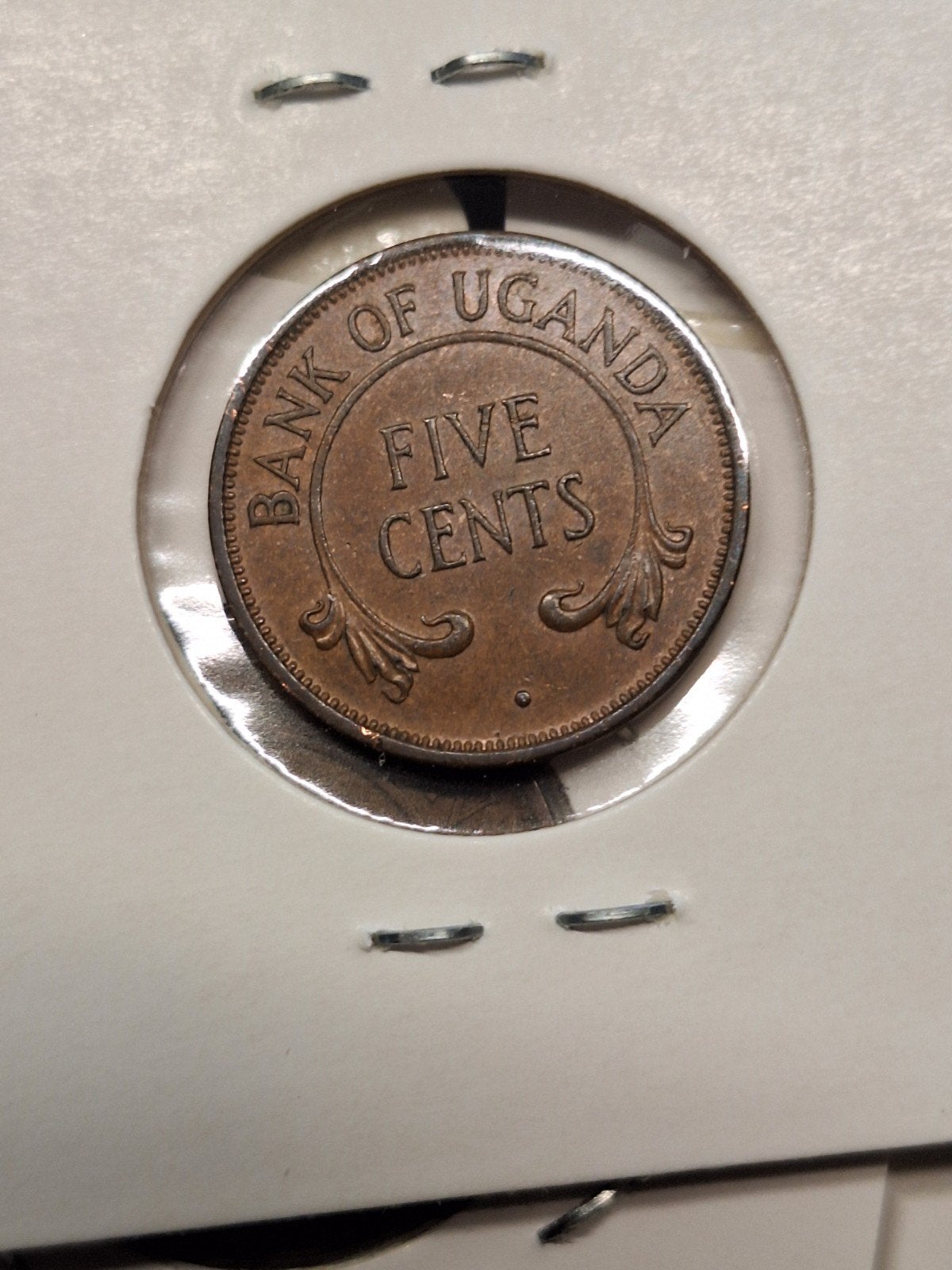 Uganda 5 cents 1966, Ophalen of Verzenden, Overige landen