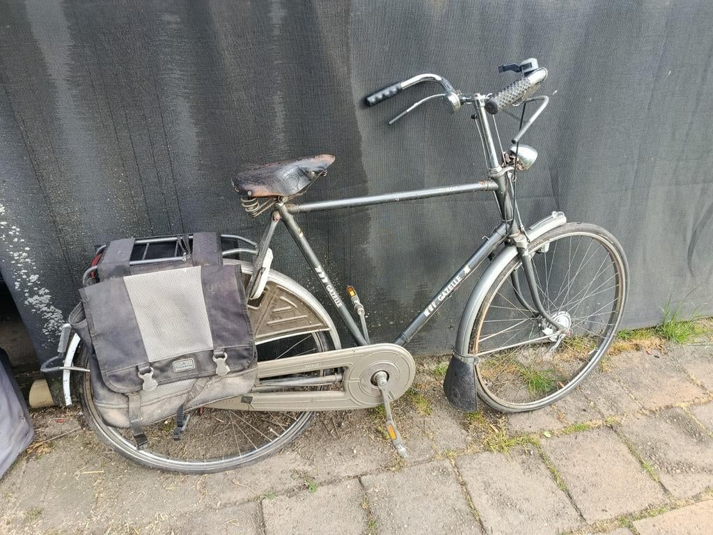 Gazelle herenfiets - opknapper/onderdelen (190cm), Gebruikt, Versnellingen, Ophalen of Verzenden, 65 cm of meer
