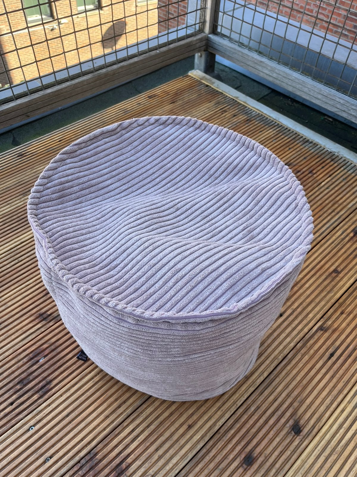 Kave Home Poef, Ophalen, Minder dan 50 cm, Rond, Minder dan 50 cm
