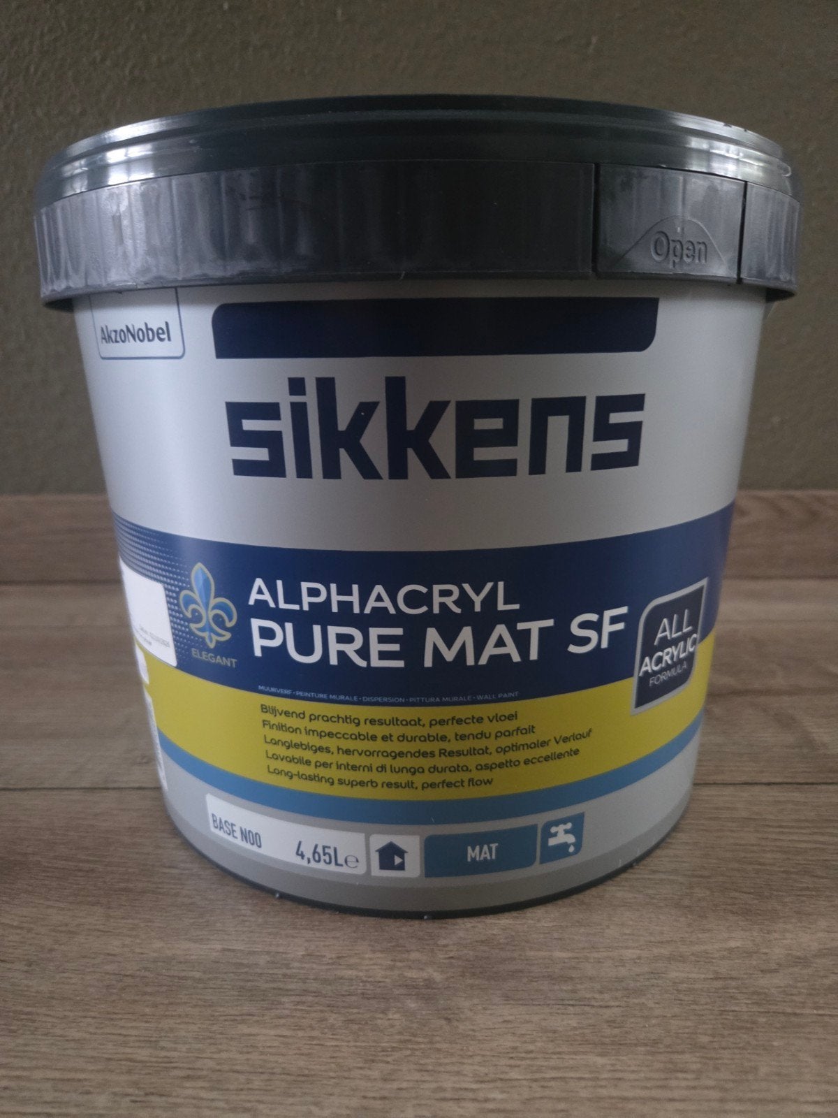 Sikkens Alphacryl Pure Mat SF - Full Sand 5L, Doe-het-zelf en Verbouw, Ophalen, 5 tot 10 liter, Beige, Nieuw