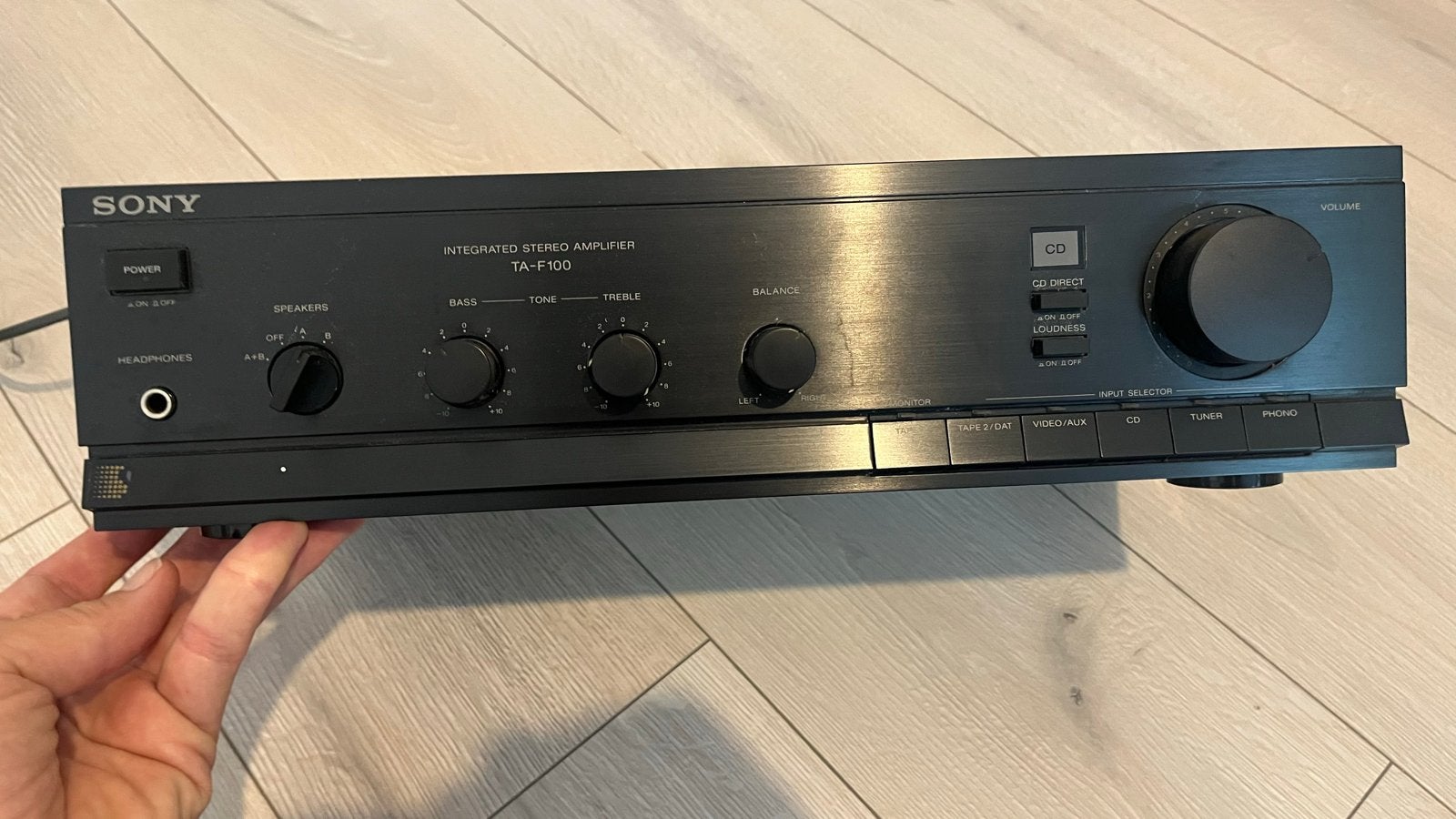 Sony TA-F100 Versterker Made in Japan- werkt niet onderdelen, Gebruikt, Ophalen of Verzenden, Sony, Minder dan 60 watt