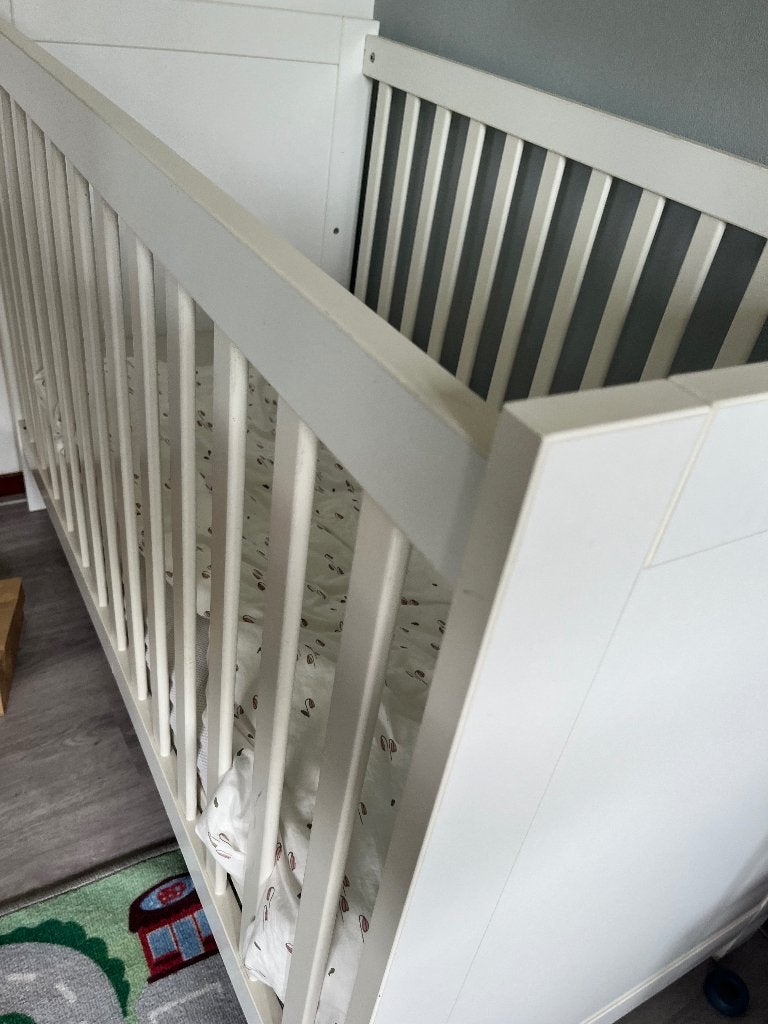 Kinderbedje met matras, Ophalen, Gebruikt, Minder dan 140 cm, Matras