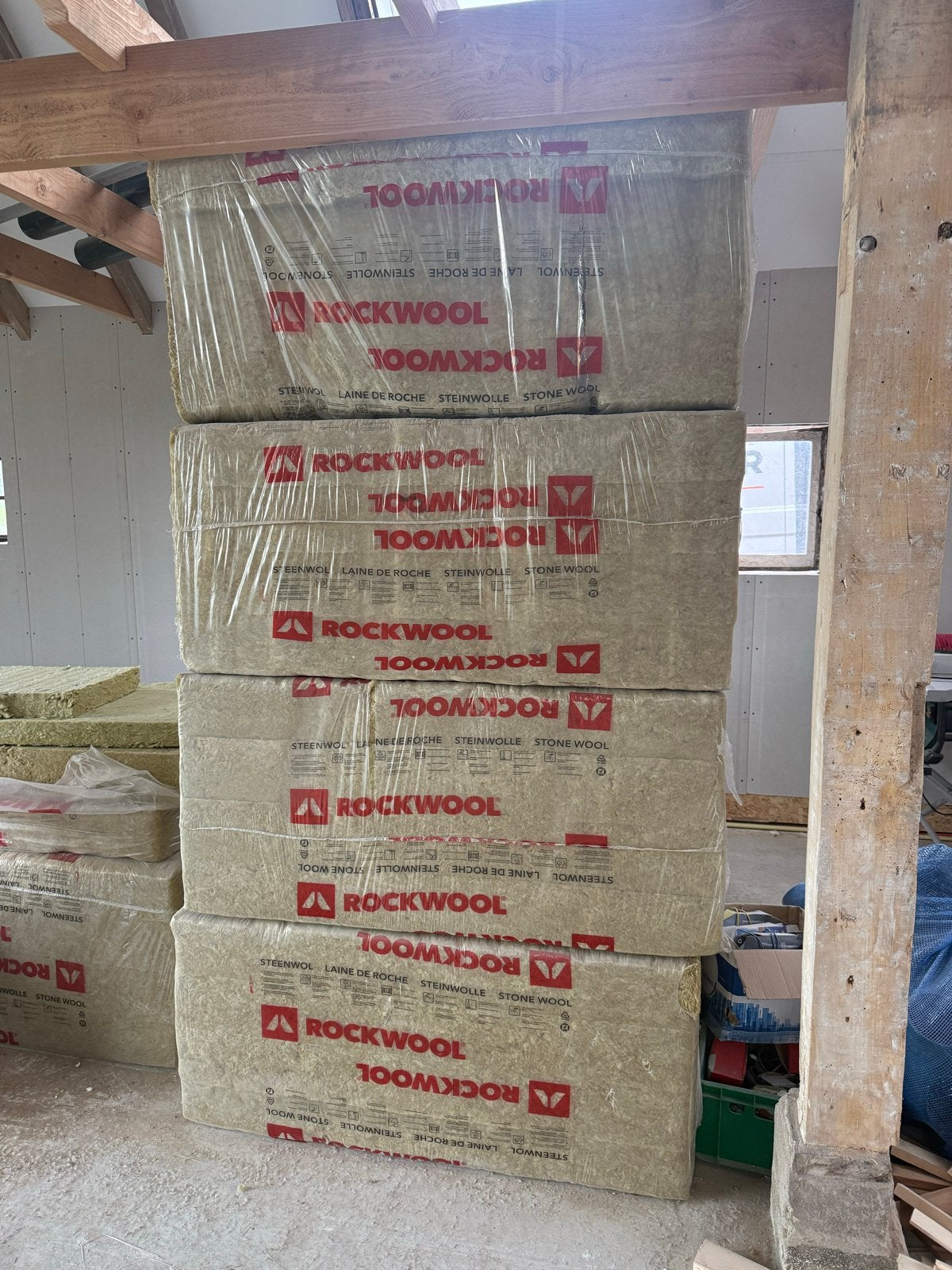 Rockwool Rocksone Base Steenwol Isolatieplaten 140mm, 10 tot 15 m², 12 cm of meer, Nieuw, Steenwol