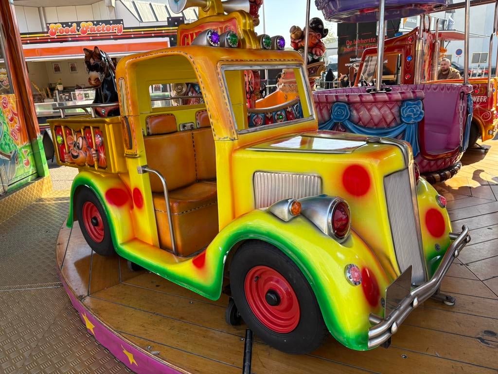 Draaimolen attribuut  auto circuswagen kermis, Verzamelen, Automaten | Overige, Ophalen of Verzenden, Gebruikt