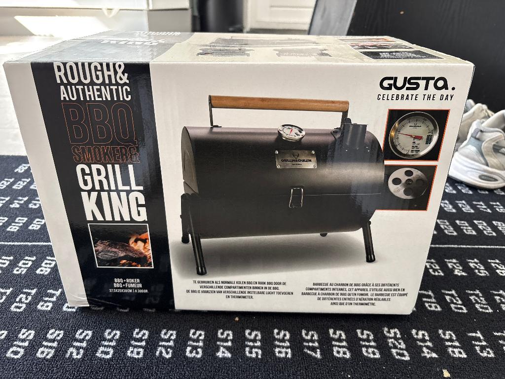 Gusta Smoker en Grill king, Ophalen of Verzenden, Nieuw, Gusta BBQ King