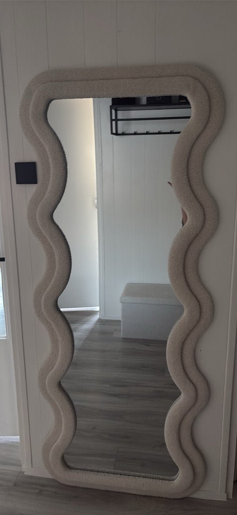 Teddy spiegel, Huis en Inrichting, Woonaccessoires | Spiegels, Ophalen, Zo goed als nieuw, 75 tot 100 cm, 150 tot 200 cm
