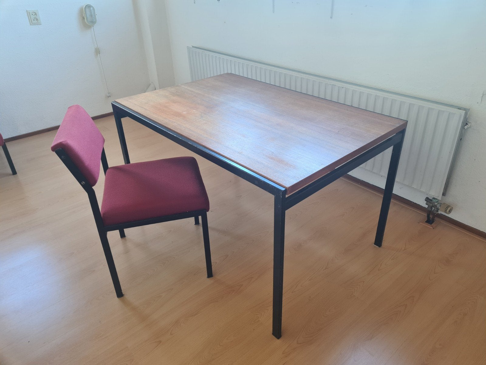 Vintage Pastoe tafel 'Japanse Serie' Cees Braakman 4 stoelen, Huis en Inrichting, Tafels | Eettafels, Ophalen, Gebruikt, 100 tot 150 cm