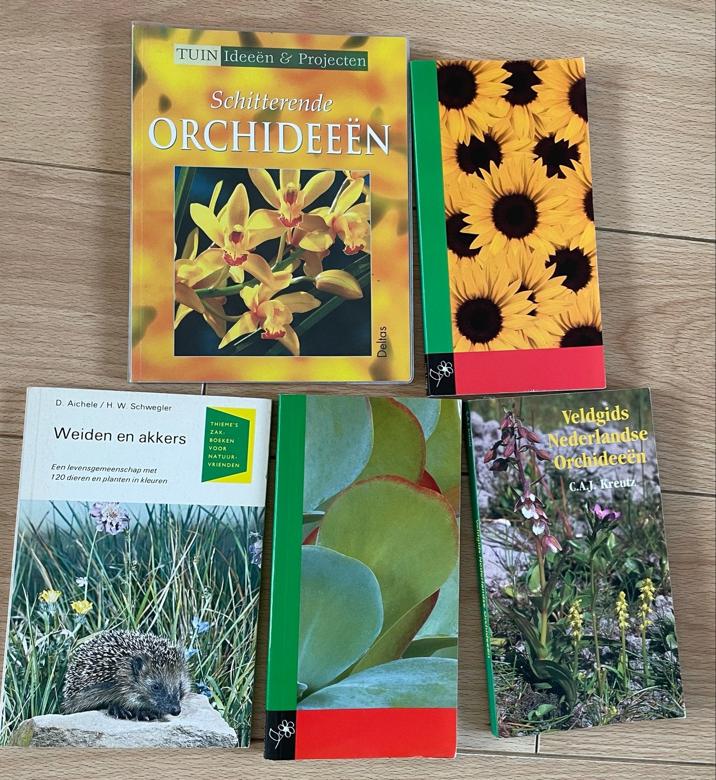 Diverse Natuurboeken: Orchideeën, Weiden en Akkers, Boeken, Ophalen of Verzenden, Gelezen, Bloemen, Planten en Bomen