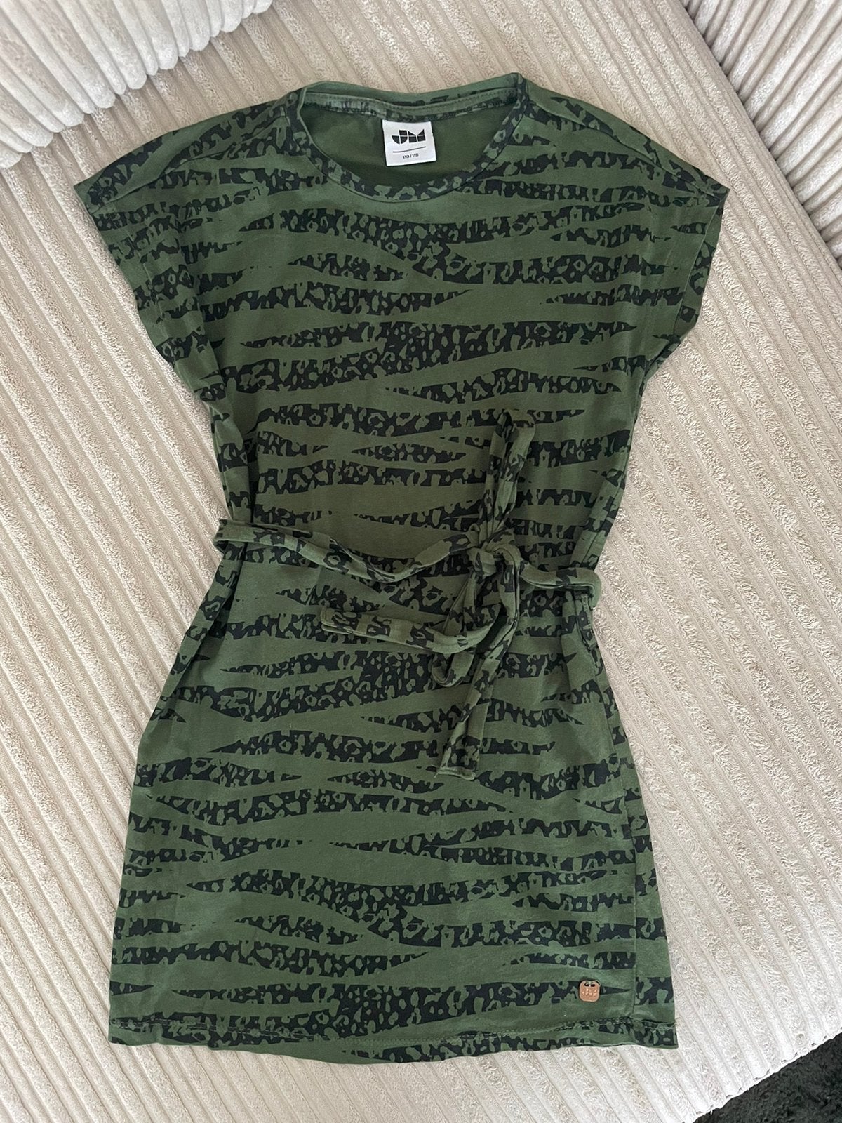 Shoeby groene zomerjurk met dierenprint maat 110/116, Ophalen of Verzenden, Gebruikt, Meisje, Jurk of Rok