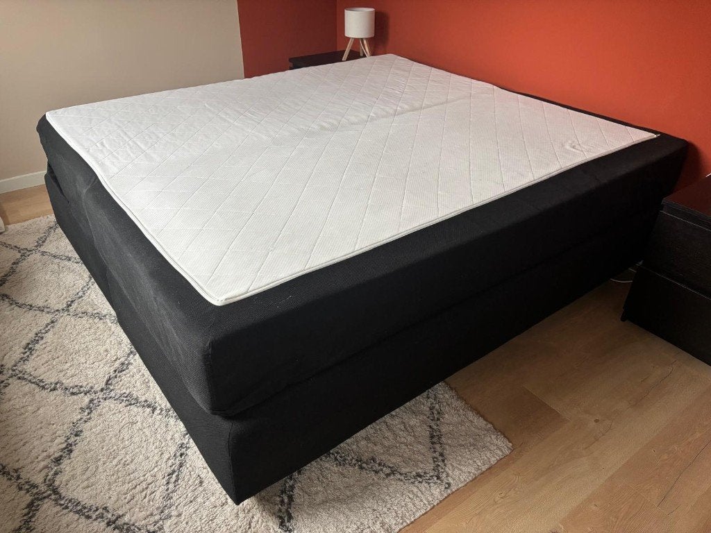 Boxspring Jysk 180x210 cm, Ophalen, Gebruikt, Tweepersoons, 180 cm