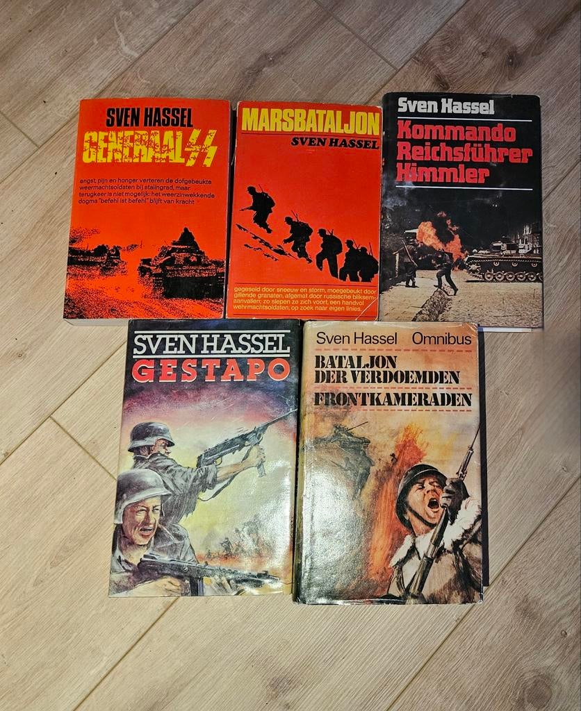 5 boeken van Sven Hassel, Boeken, Oorlog en Militair, Ophalen of Verzenden