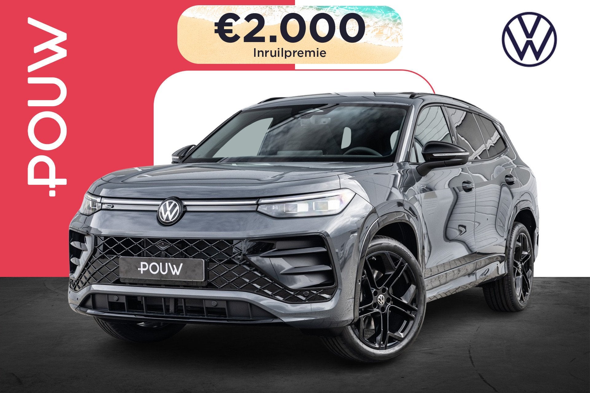 Volkswagen Tayron 1.5 eHybrid 204pk R-Line Edition | 20" Vel, Auto's, Volkswagen, 12 maanden, Stof, 1498 cc, 4 cilinders