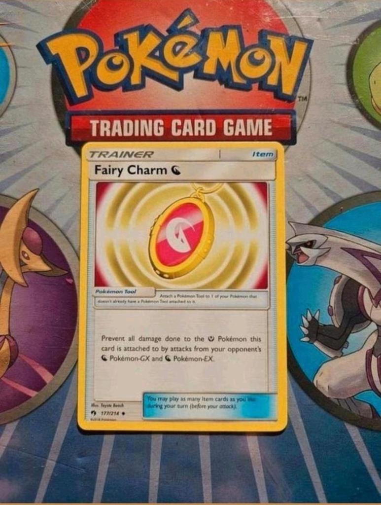 Fairy charm 177/214 Sun&Moon Lost thunder pokemon kaart nm, Ophalen of Verzenden, Zo goed als nieuw, Losse kaart