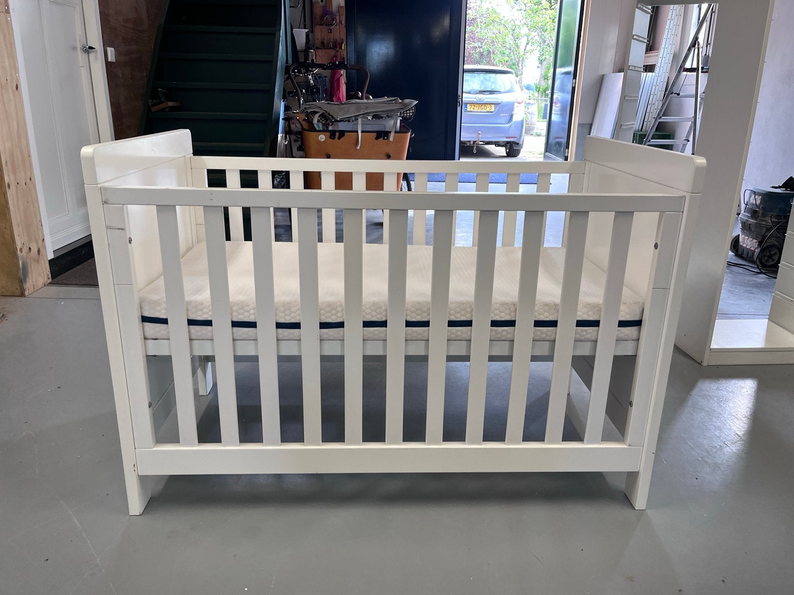 Bopita ledikant met Aerosleep matras, Ophalen, 70 tot 85 cm, 140 tot 160 cm, Zo goed als nieuw